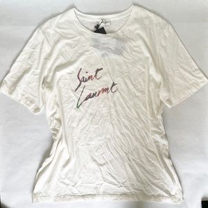 Saint Laurent Oversized Graphic T Shirt - Size L